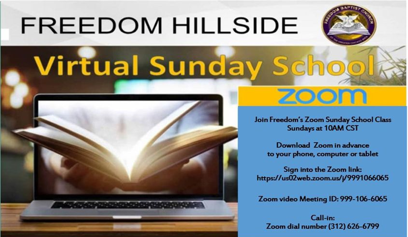 Zoom Sunday School Flyer