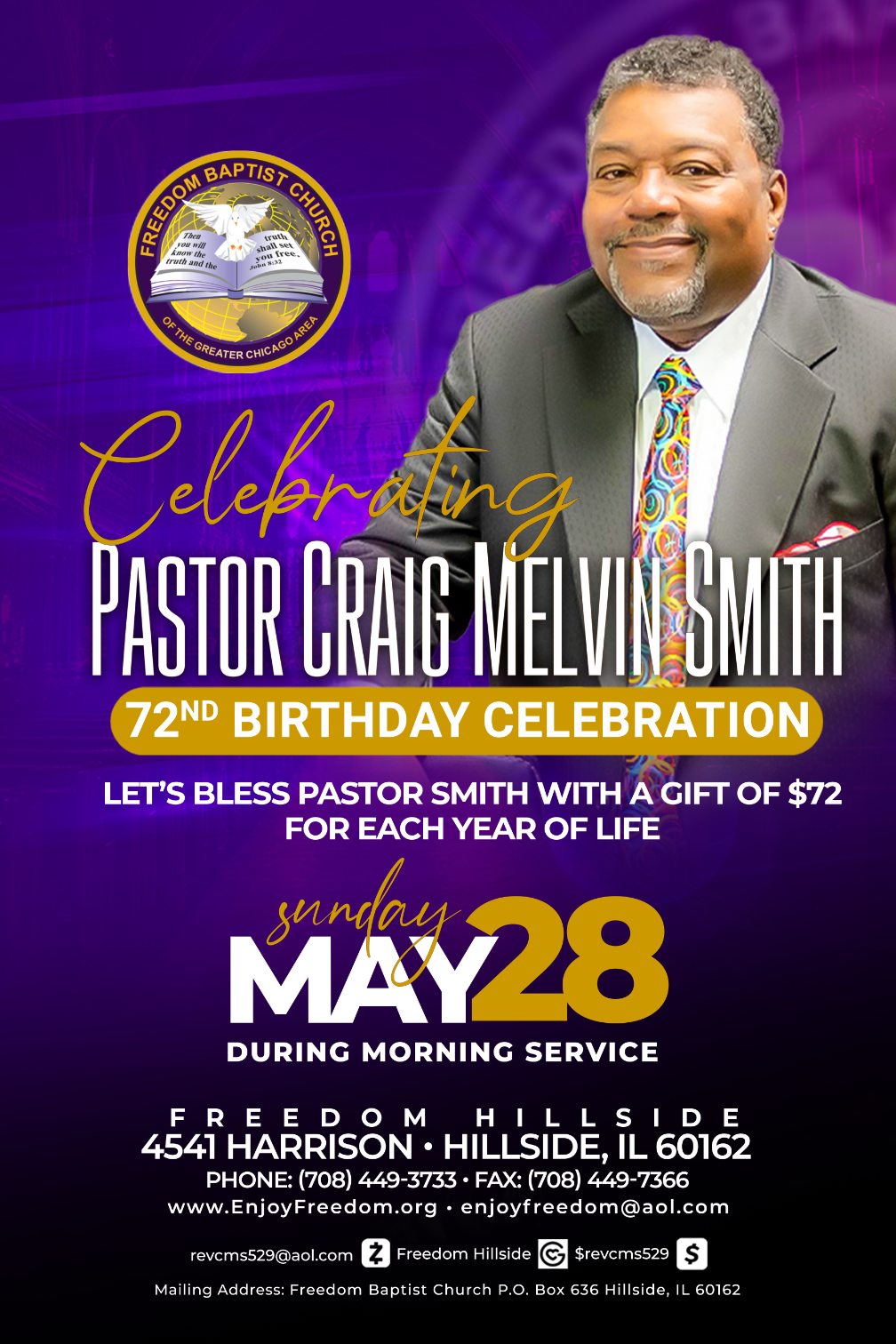 Pastor Craig birthday